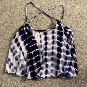 tie dye crop tank